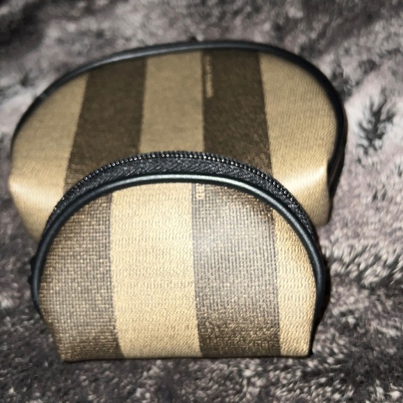 Alan Edward two piece cosmetics makeup pouch - Picture 3 of 7